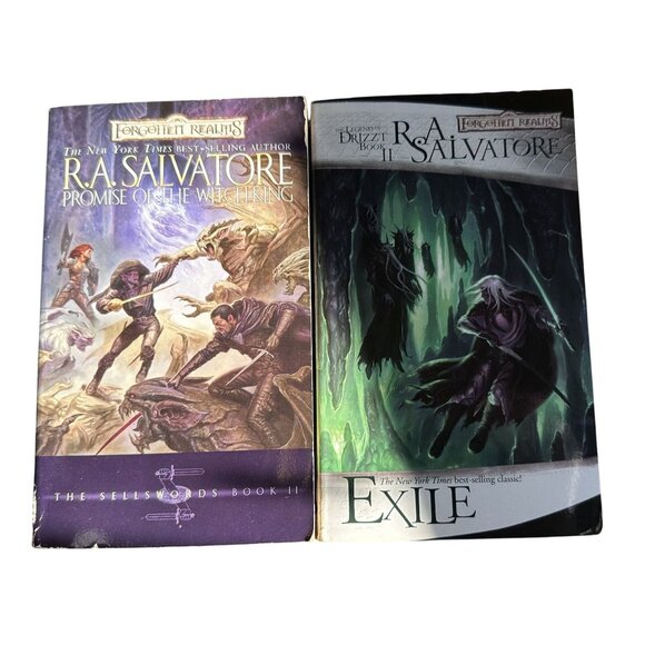 Forgotten Realms Paperback Set of 2 Books Exile & Promise of the Witch King - Picture 1 of 6